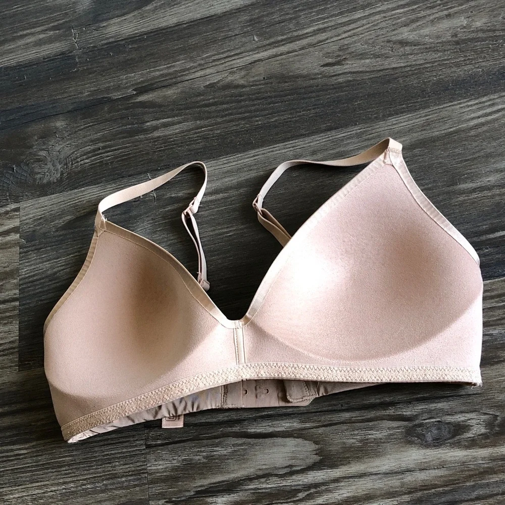 Skims Wireless Form Demi T Shirt Bra Nude Tan 34C - Picture 6 of 12